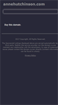 Mobile Screenshot of annehutchinson.com